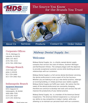 Midway Dental Supply screenshot